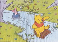 Winnie the Pooh servet 008 op ton in water